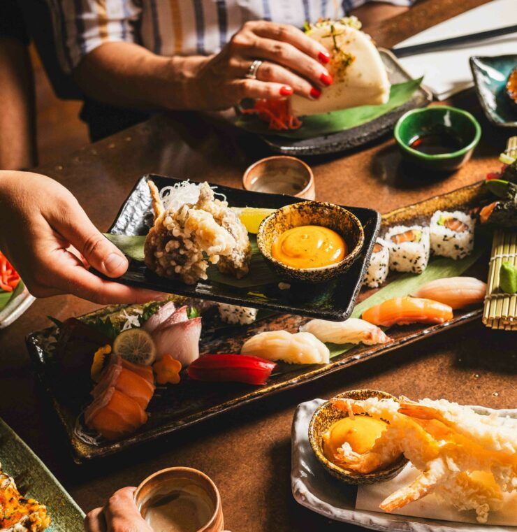 Sharing plates at KIBOU Japanese kitchen & bar