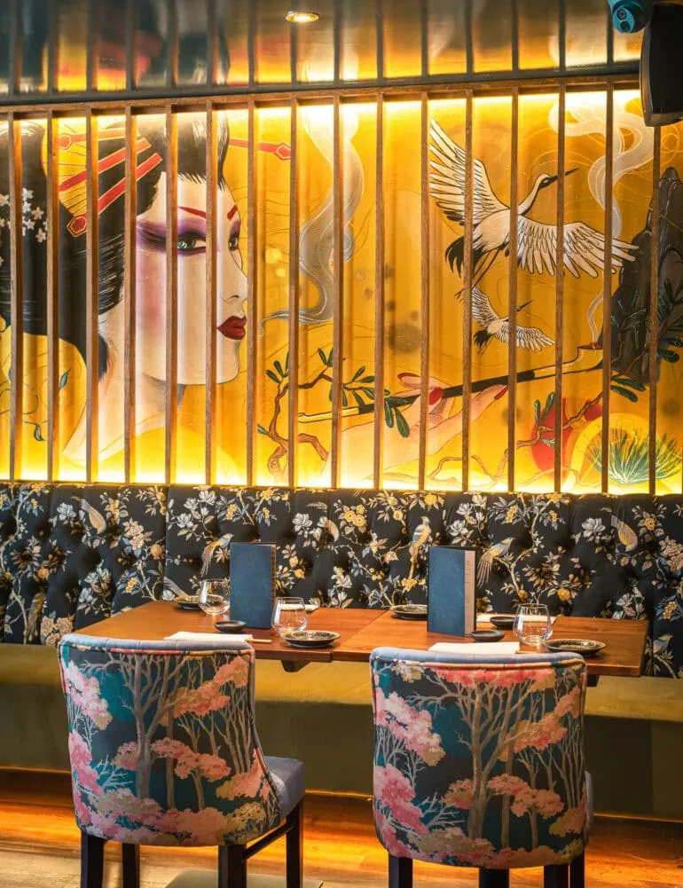 KIBOU Solihull main dining room. Perfect for group dining and celebrations.