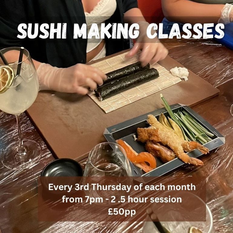 Sushi making class