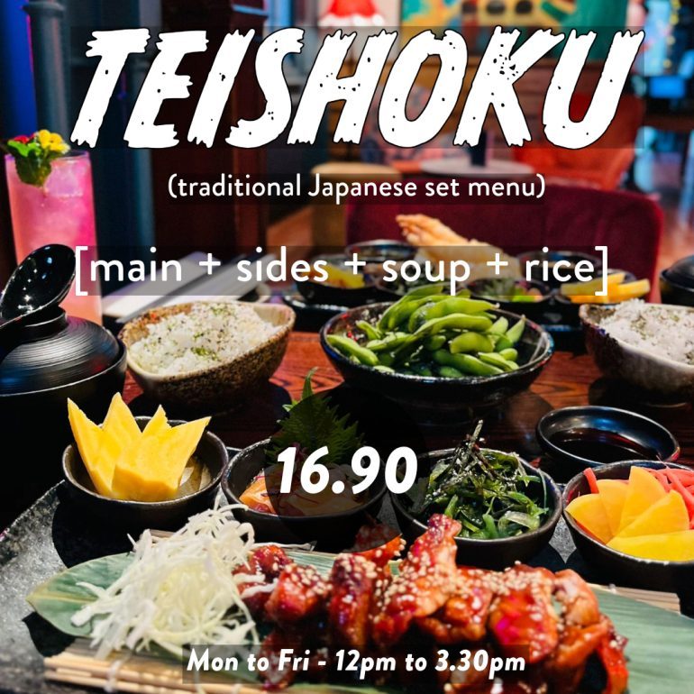 Teishoku set lunch menu