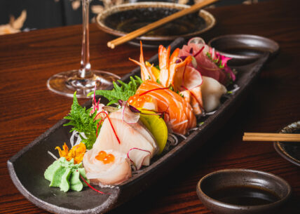 sashimi moriawase - sashimi sharing platter sashimi moriawase - 13 pieces of the freshest sashimi selected by our chef