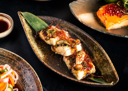 truffle teriyaki tofu truffle teriyaki tofu - a delicious vegan dish with shimeji mushrooms and an umami-rich truffle infused teriyaki sauce