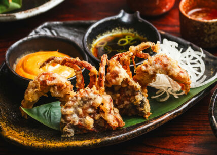 soft shell crab tempura with KIBOU sauce soft shell crab tempura with KIBOU sauce
